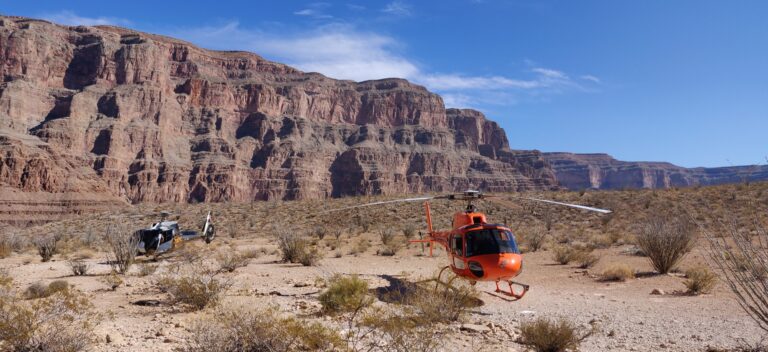 Travel blog about a visit to the Grand Canyon by Helicopter